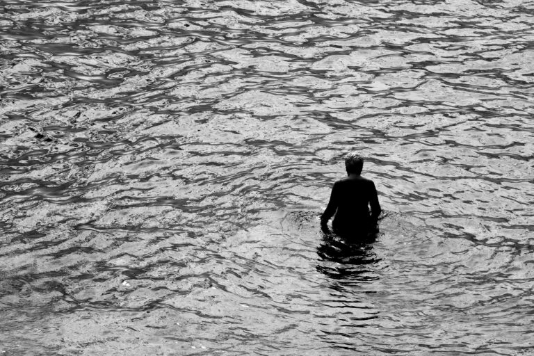 Apulia photography black and white sea bath